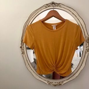 Yellow Crop Tee